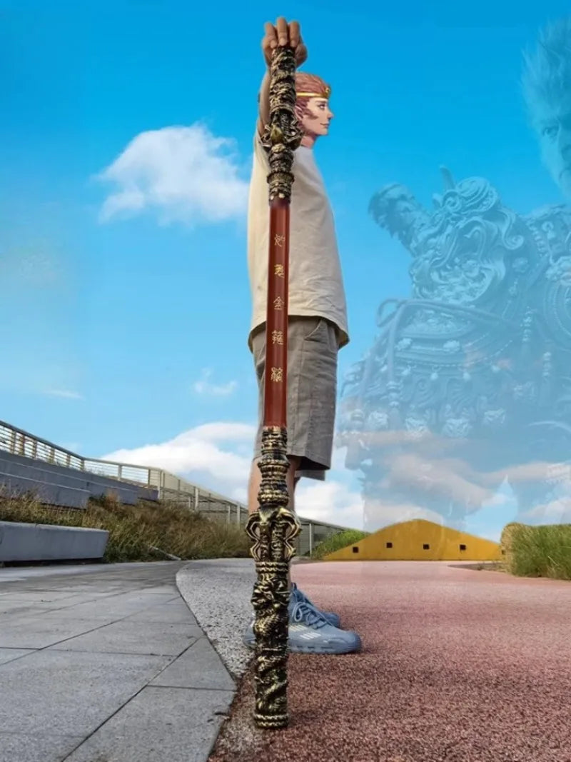70inch PU Black Myth Wukong Cudgel Anime Cosplay Monkey King Sun Wukong Sword Real Size Japanese Katana Samurai Sabre Toy Gift