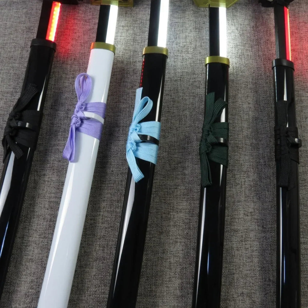 Luminous Bleach Katana Led Light Rukia Sword Anime Ichigo Cosplay Prop Ninja Knife Real Japanese Katana Bright Samurai Sabre Toy