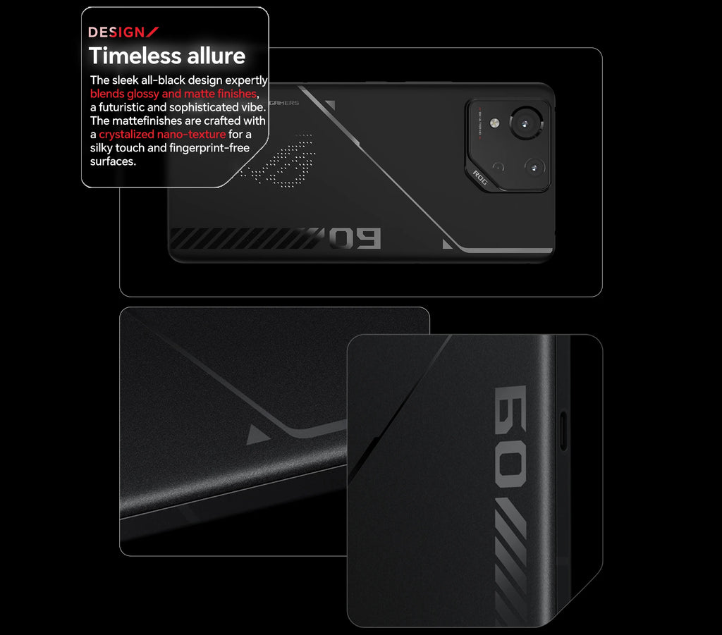 2025 New ASUS ROG Phone 9 FE 5G Gaming Phone Snapdragon 8 Gen 3 6.78" 185Hz E6 AMOLED Display 50MP Sony IMX890 65W HyperCharge