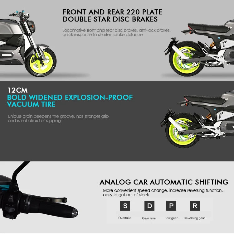 Wholesale Fast 2000W 3000w Electric Motorcycle for Adults Max Racing Chopper Motor Acid Frame Power Battery Engine Lead Packing