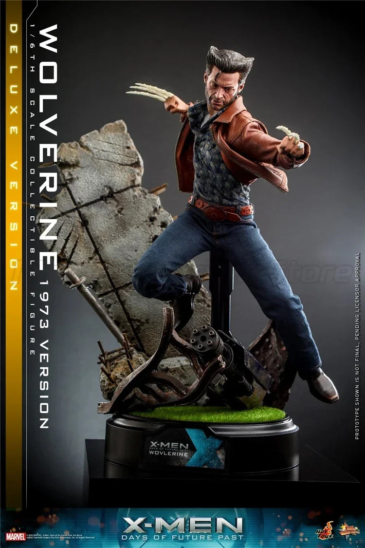 【MT】Hot Toys MMS660 Marvel  X-Men 1973 Version Wolverine Hugh Jackman Full Set Model 12In Soldier 1/6 Action Figure Movable