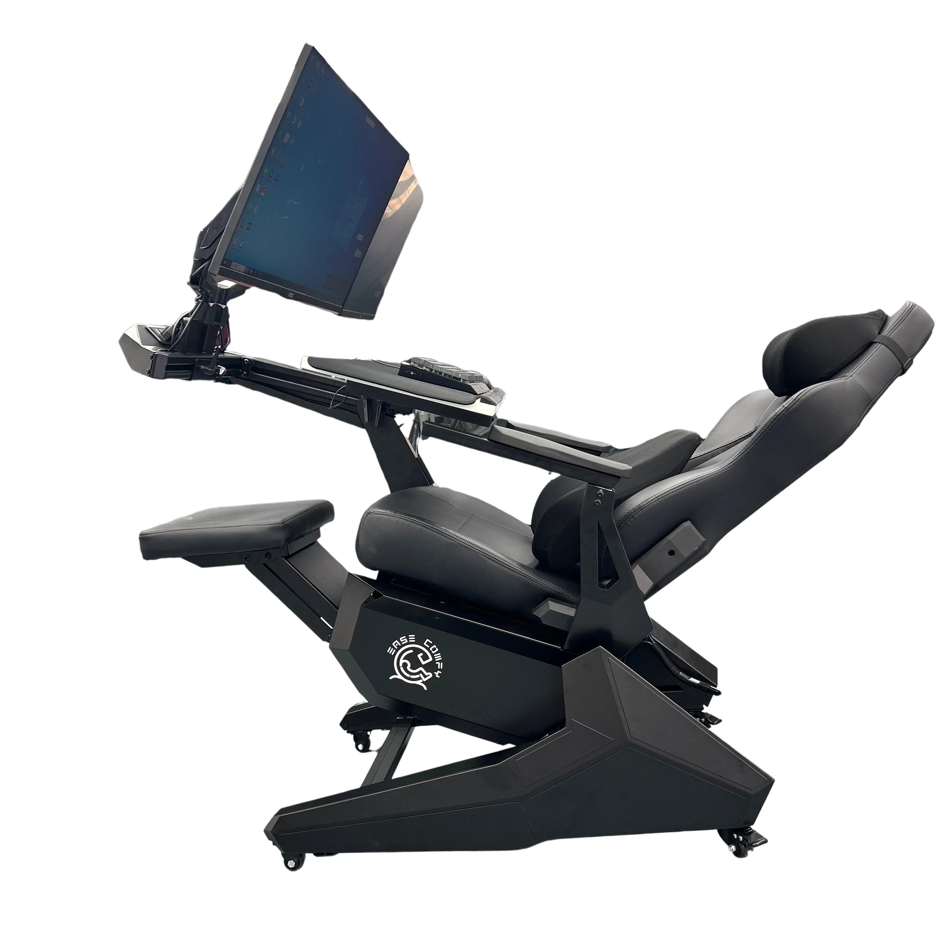 Cheap Comfortable Recline Computer Cockpit Zero Gravity Chair Ergonomic Chair Workstation for 1-2 Monitors