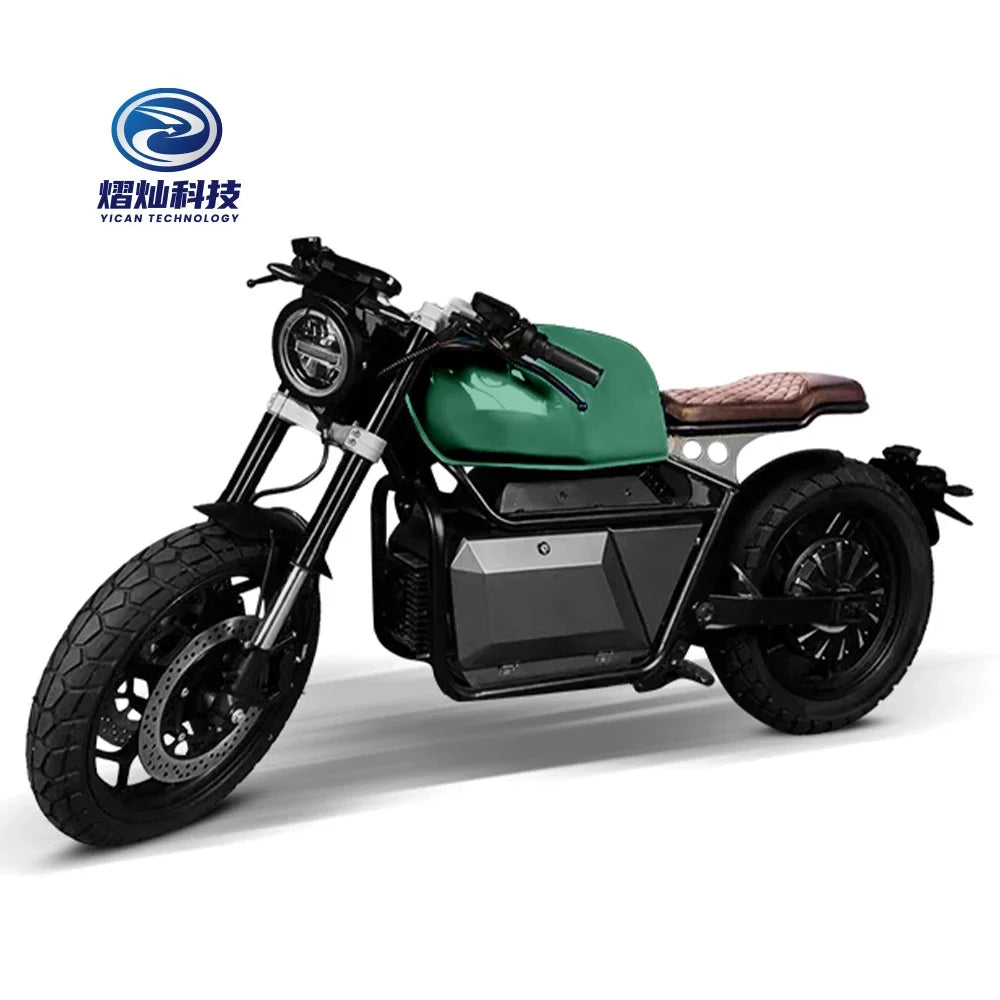 ER200 DDP Wuxi Advanced Technology 4000w 72v 60ah Retro Style Electric Motorcycle