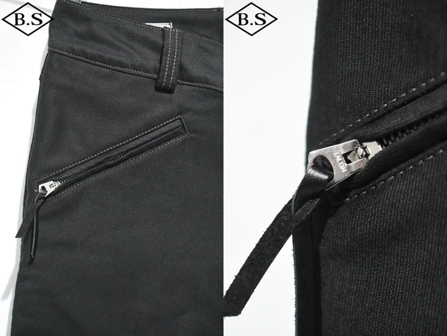 BUCO 1950s leather pants J-99 cotton jungle off-road knight pants