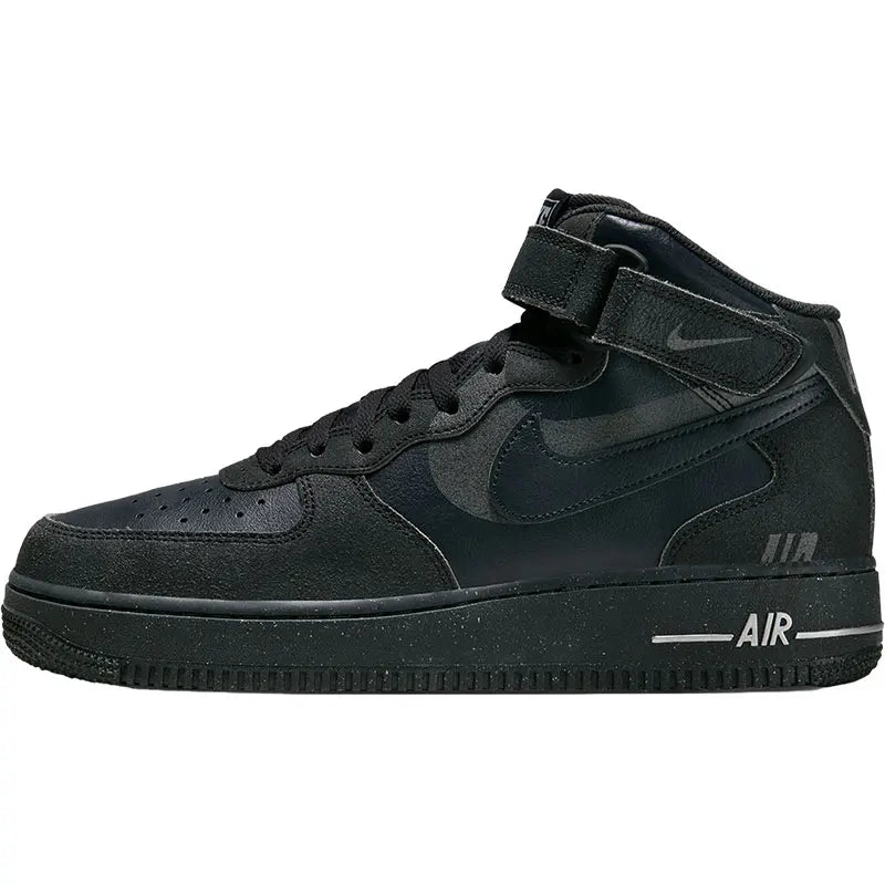 Nike genuine Air Force 1 Men's Casual Breathable Mid-Top Sneakers DQ7666-001