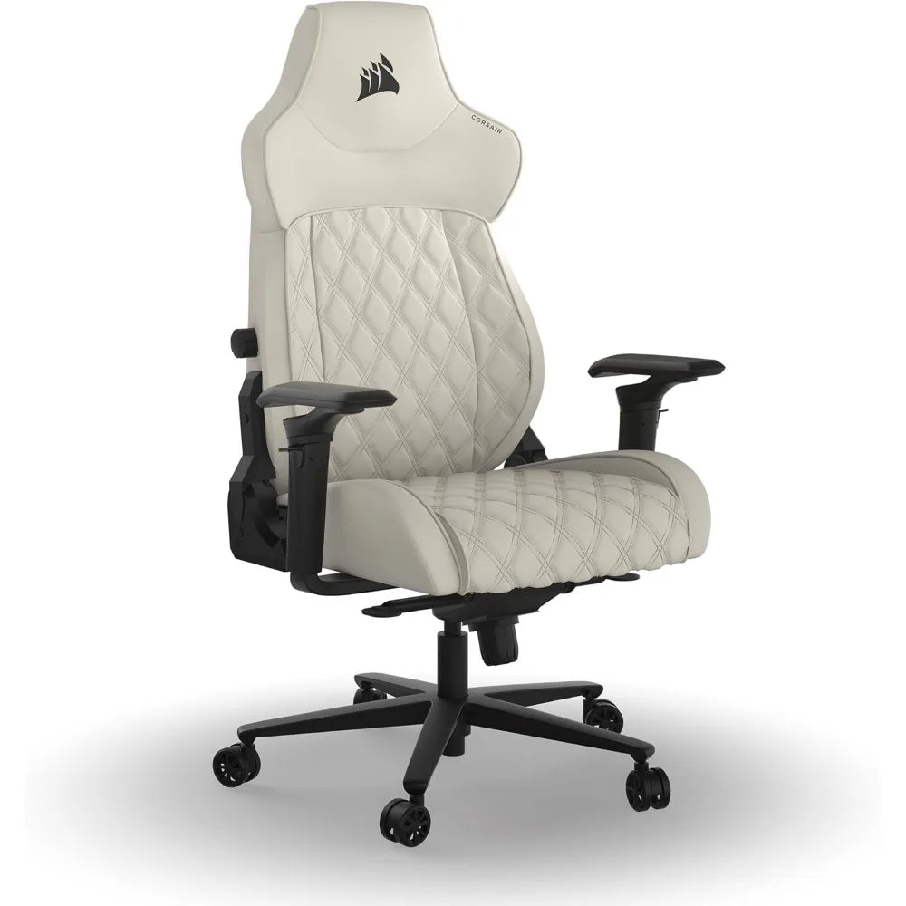 Premium Gaming Chair with Breathable Fabric Wide Seat Adjustable Arms Lumbar Support Recline