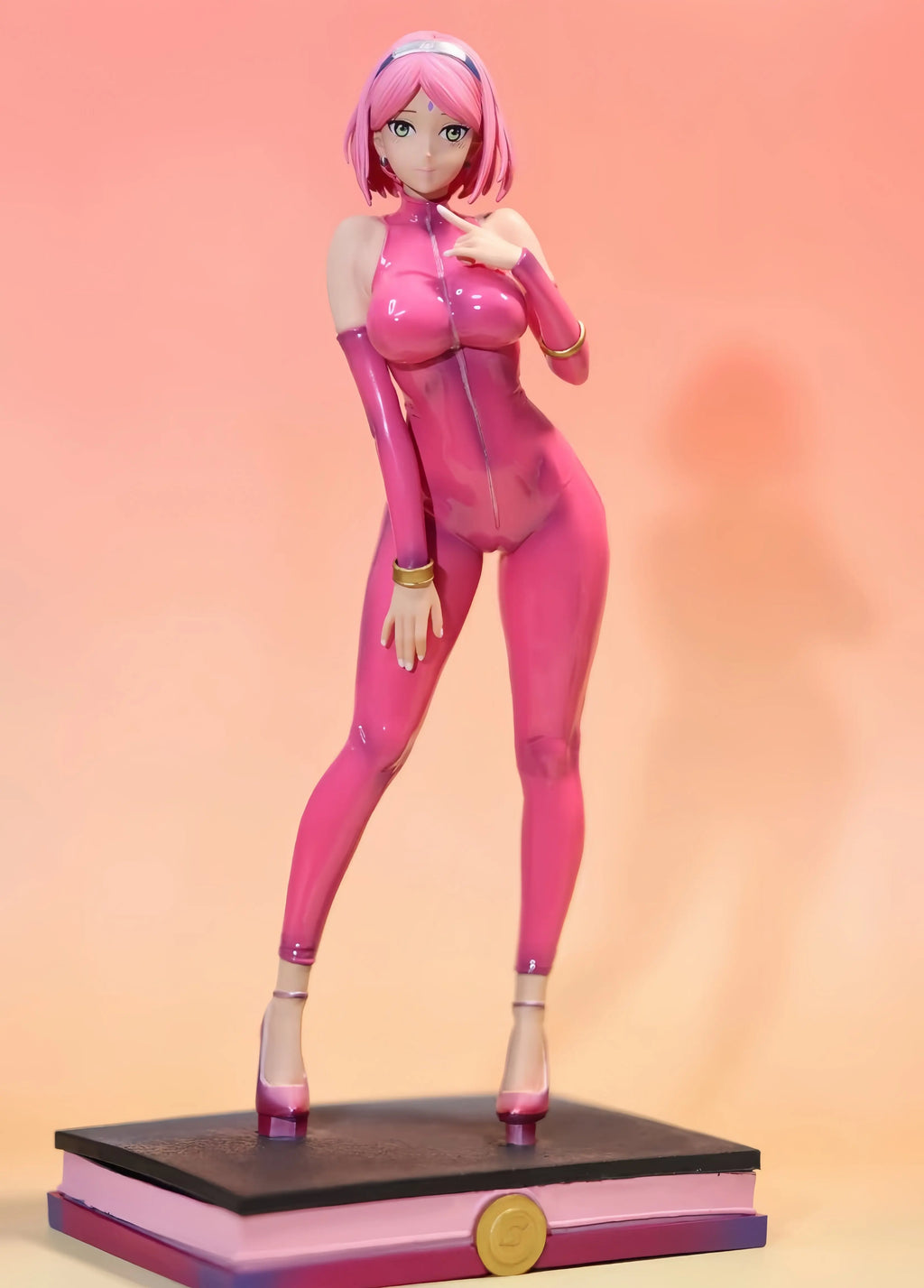 In Stock Naruto Shippuden Haruno Sakura 1/6 Scale Pvc Figure Pink Latex Suit Anime Girl Statue Collectible Model Dolls For Gifts