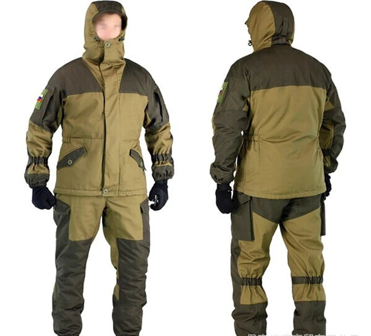Hunting Clothes Set Gorka-3 Russian Mountain Tactical Suit Горка Camo Combat Uniform Men Outdoor Training Jacket Clothing Suits