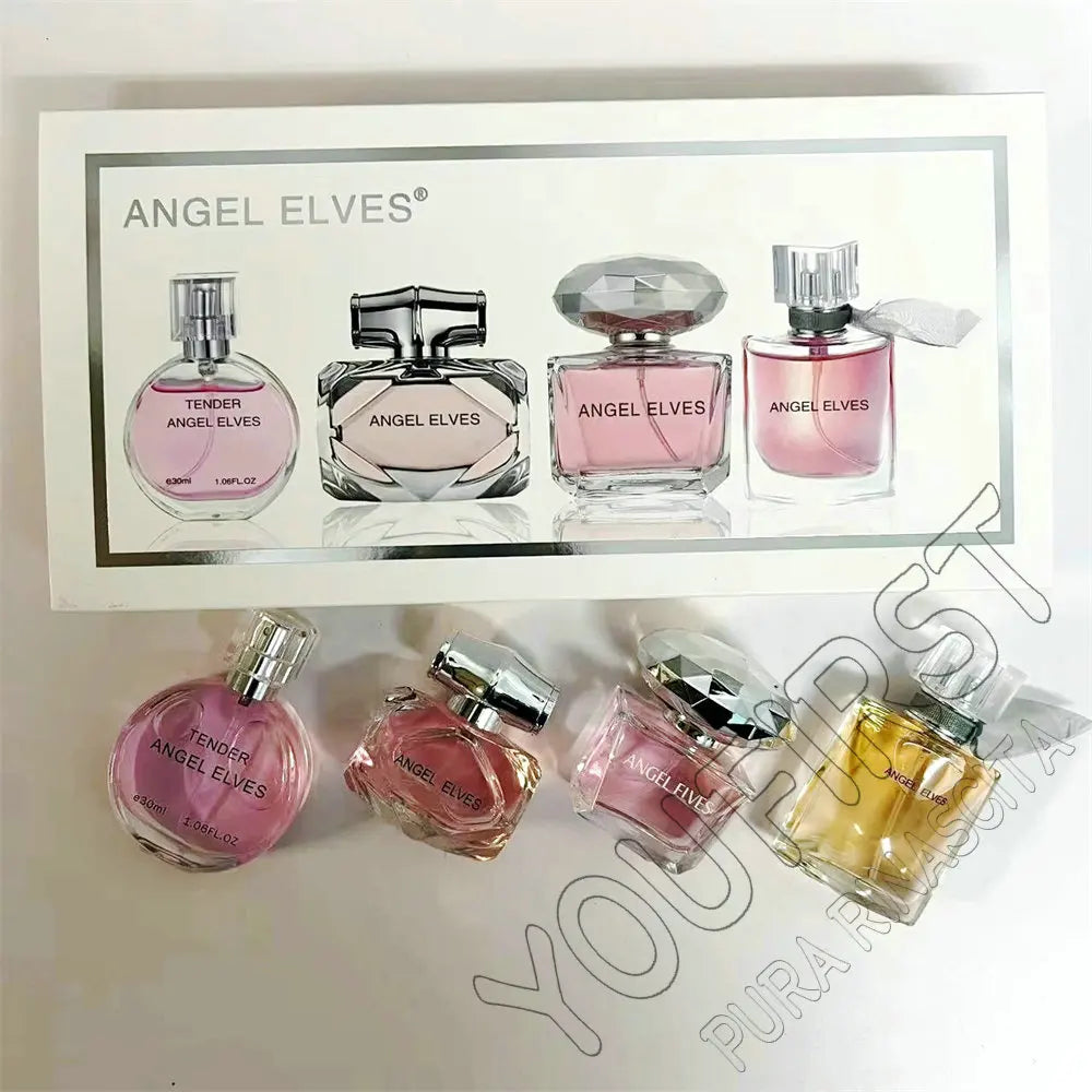 Gift Box 4Pcs Set Perfume Women 120ml Club De Nuit Perfumes De Mujer Lasting Fragrance Parfum Femme Floral Fruity Scent Spray
