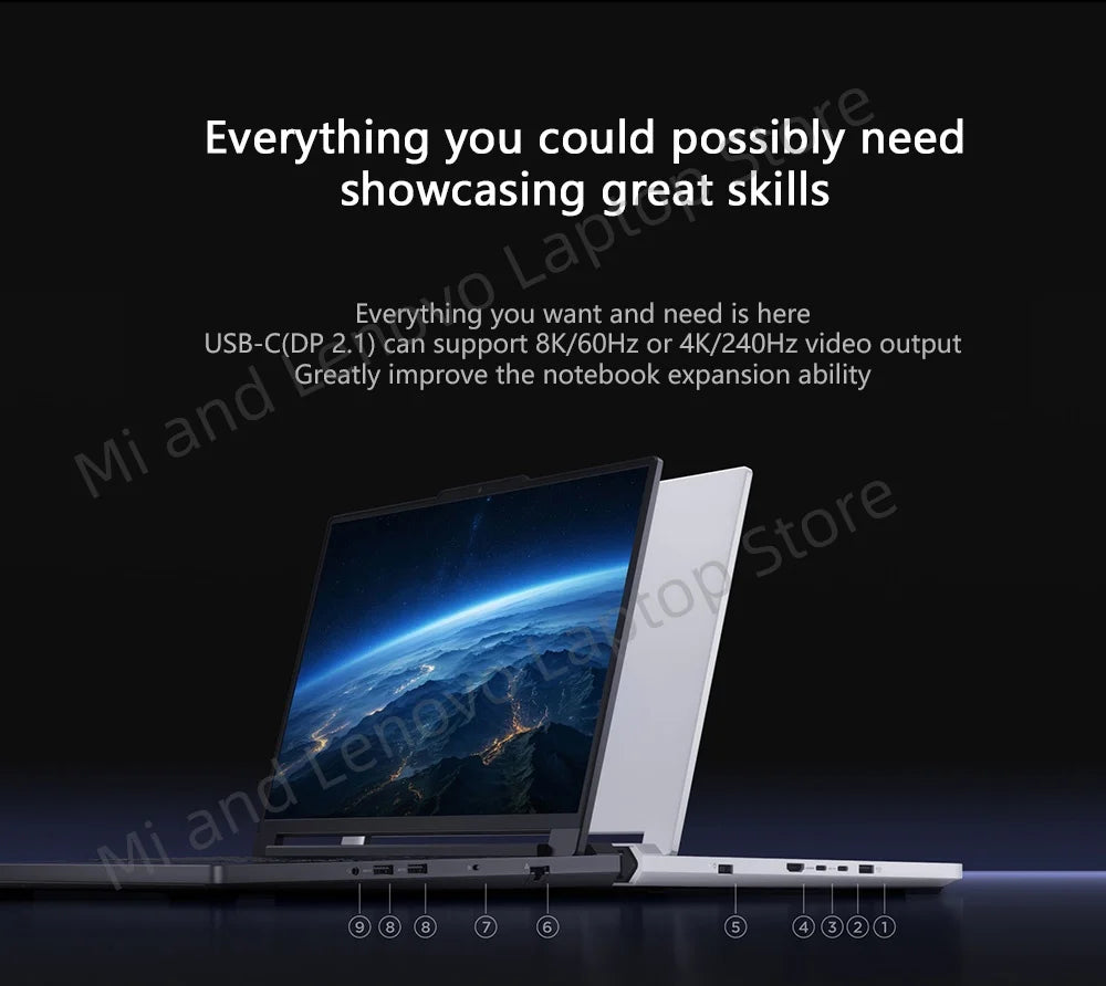 Lenovo LEGION R9000P 2025 R9 8945HX RTX5060/RTX5070 32GB 1TB 16inch 2.5K 240Hz Screen Game