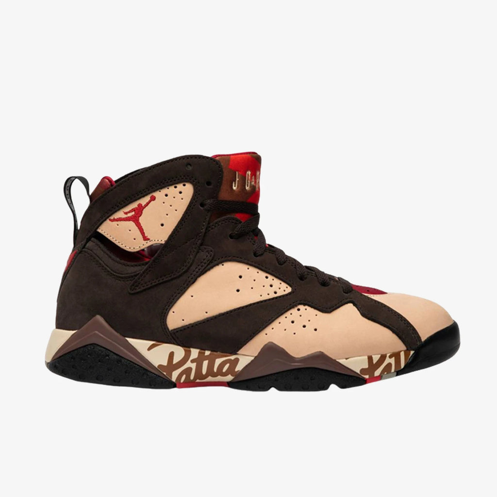Nike Authentic Men's Air Jordan 7 x Patta Graffiti Sports Basketball Shoes AT3375-200
