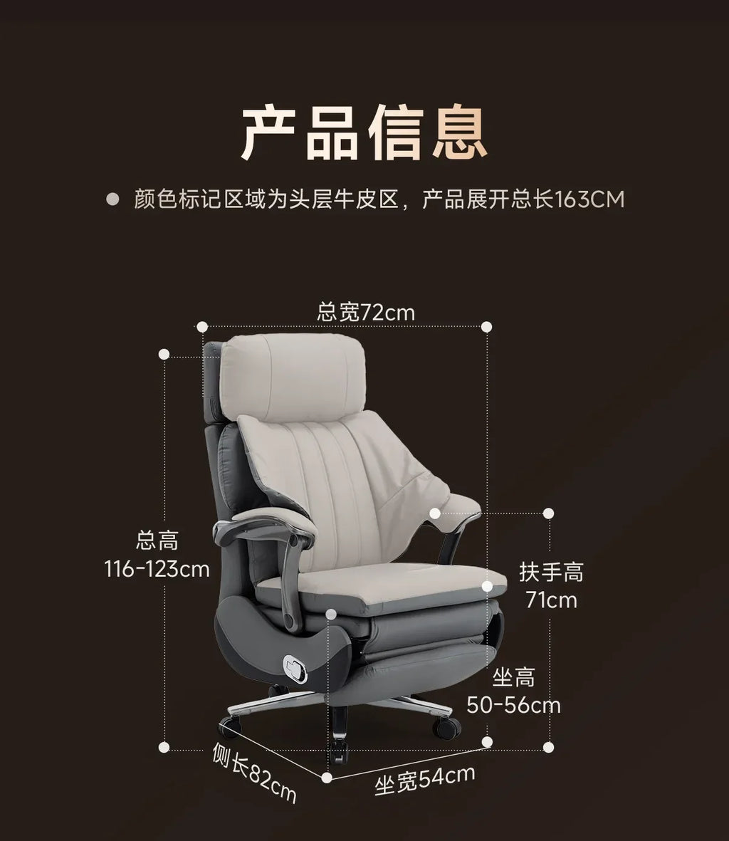 Hot sales Multi functional genuine leather elegant luxury gaming chairs cadeira gamer home furniture Ergonomically designed offi