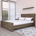 Full Size Bed Base Forum Frame Dark Brown Finish