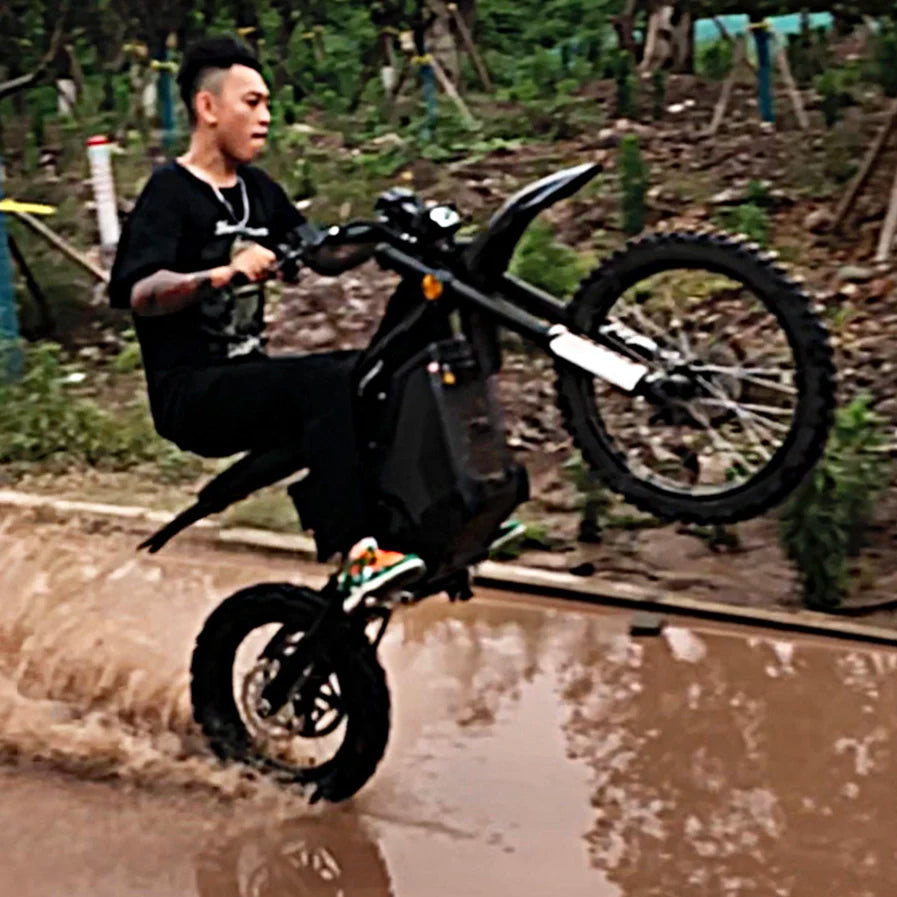 STLF Competition Dirt Bike CAOFEN F8 72V 30-60Ah 8000W 12000W 100KM/H Mid Drive Central Motor Off-road Electric Dirt Motorcycle