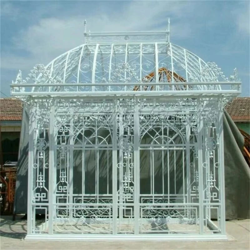 Garden Shade Room Environmentally Friendly Powder Coated Metal Sunroom Easy to Assemble with Steel Frame