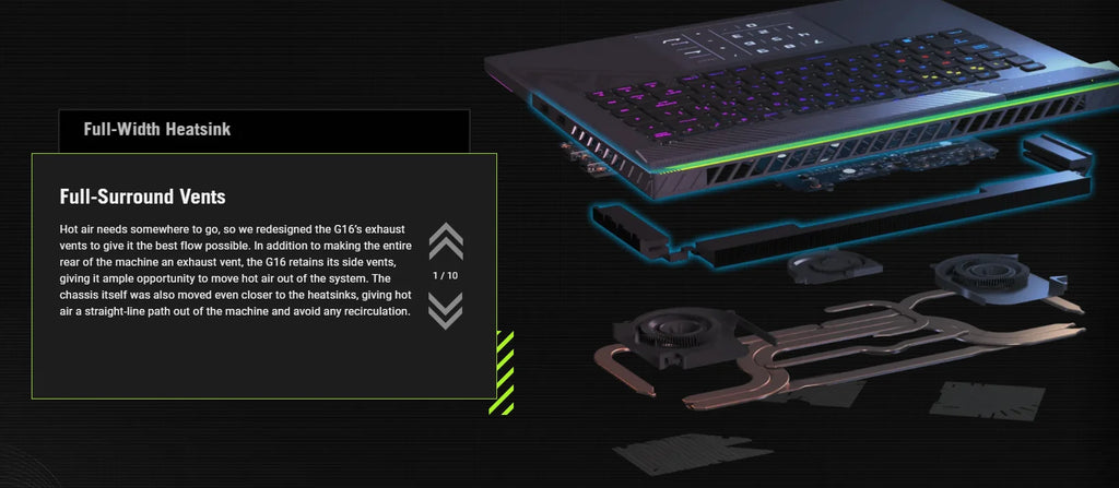2025 New ROG Strix G16 (2025) G614 16 Inch Intel Ultra 9 275HX AI-powered 16GB 1T 5070TI-12G 240H 2.5K Gaming Laptop