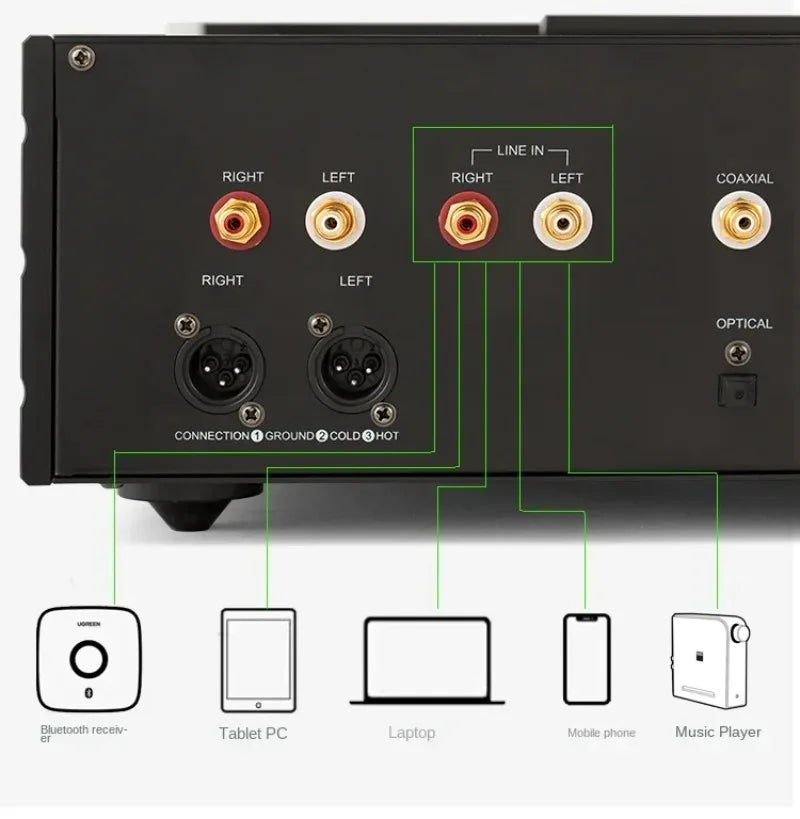 1:1 Clone Mcintosh MC708 CD Player Pure Bile Vacuum Tube 12AX7 HiFi PCM1794 Lossless Dual Decoding RCA/XLR Output