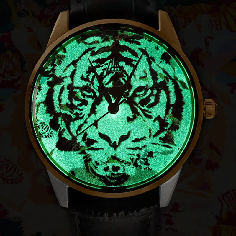 Shanghai Watch Men's Luminous Painted Mechanical Watch THE BUND Collection Automatic Watches Limited Edition Sapphire Watch 22LM