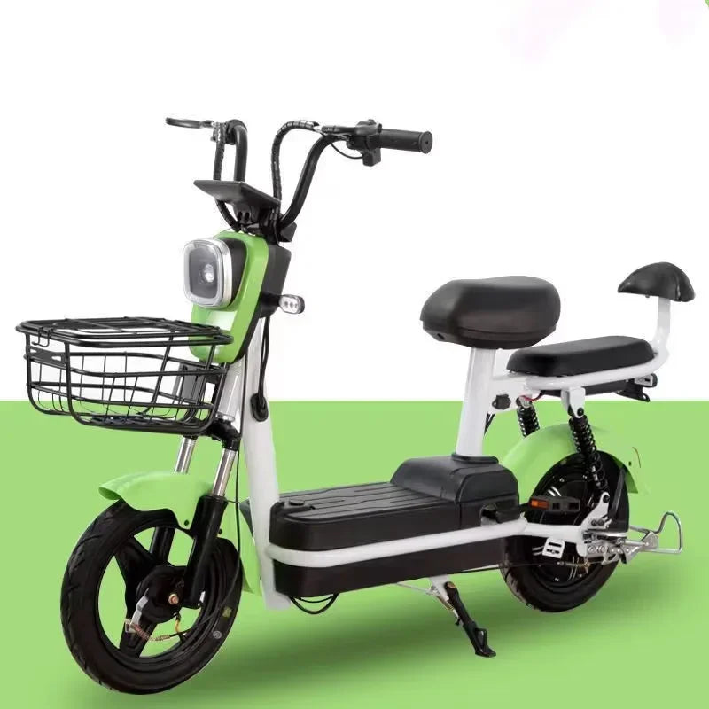 High-end 48V 350W Electric Bicycle For Adults Smart Digital Brushless Motor Rear Hub Carbon Steel Frame 3-Speed City Bike