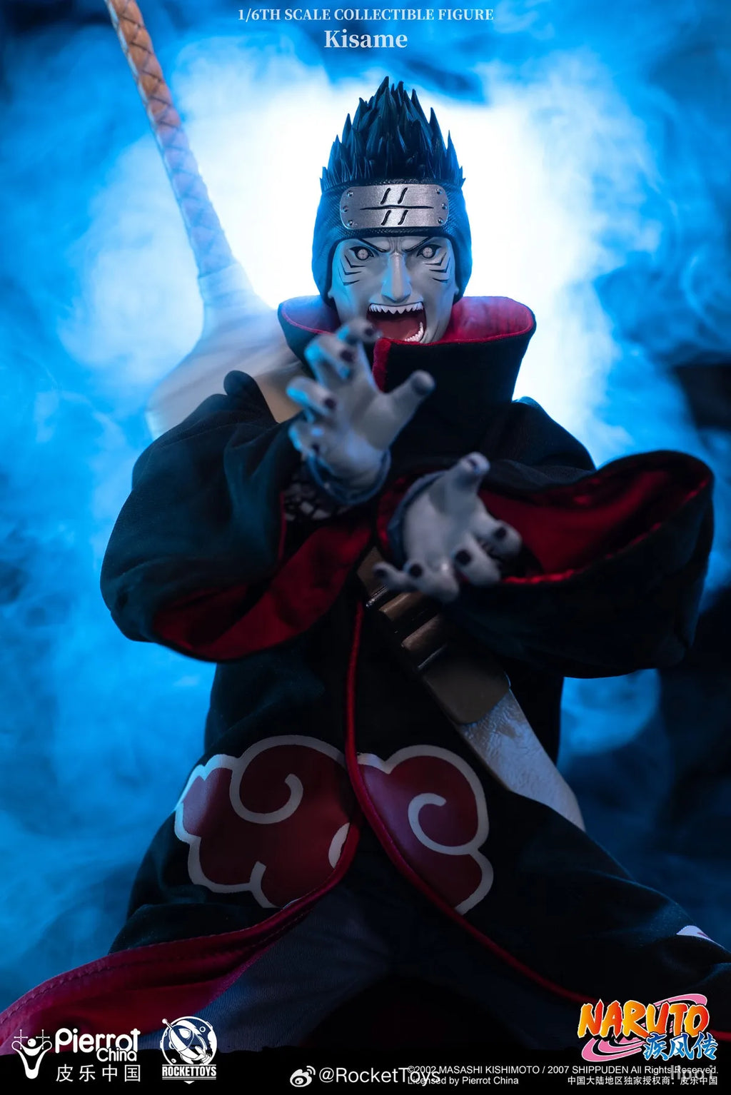 In Stock RocketToys ROC 007 NARUTO Shippuden Hoshigaki Kisame 1/6 Action Figure Model Collection