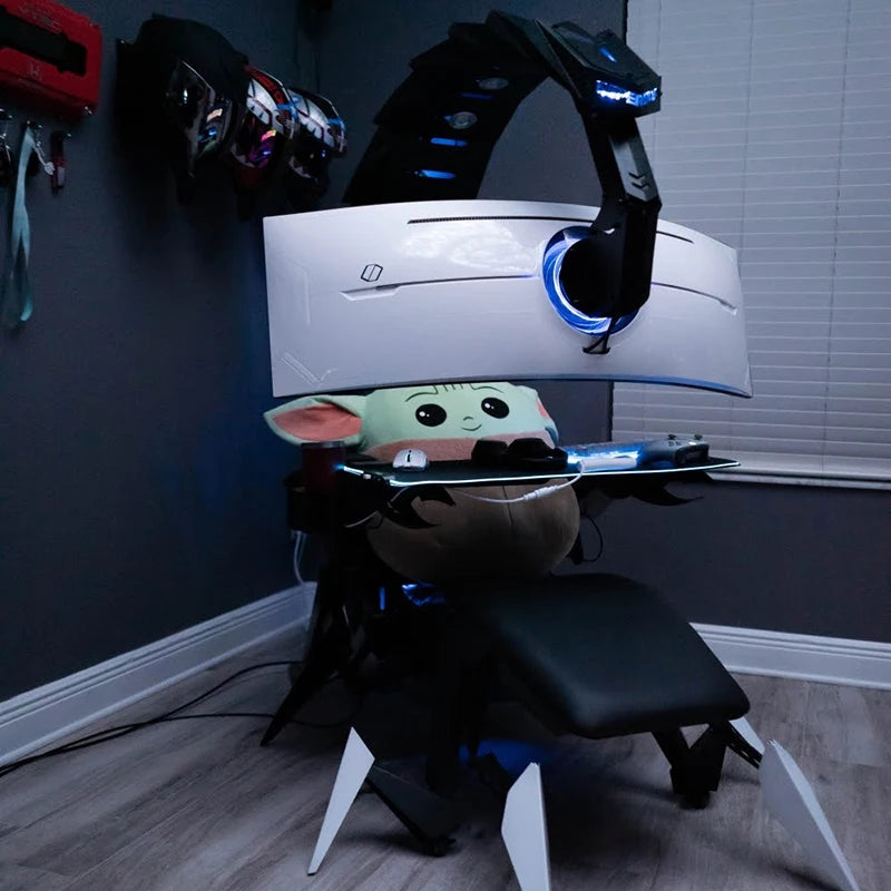 Cluvens Scorpio cockpit, Scorpion e-sports warehouse, computer space capsule, integrated game home office tables and chairs