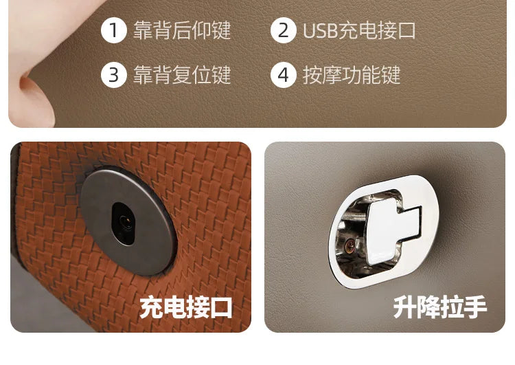 Heating Massage Office Chairs Ventilation Leather Relaxing Portable Desk Chair Recliner Nordic Comfy Silla Home Office