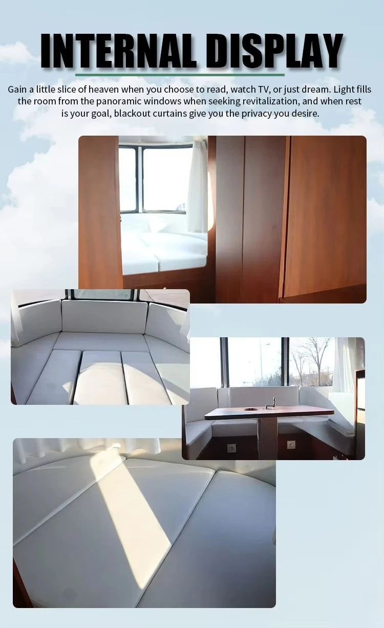 Customized 4x4 Offroad RV Camper Motorhome Caravan Trailer with Portable Toilet for Outdoor Camping Adventures