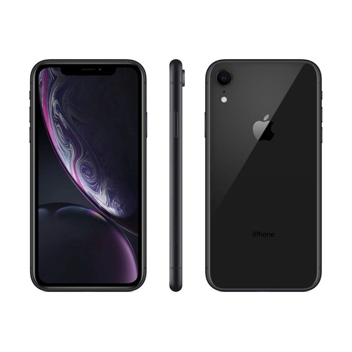 Apple iPhone XR | WiFi + Cellular | 64GB | Black | A1984 (Refurbished)