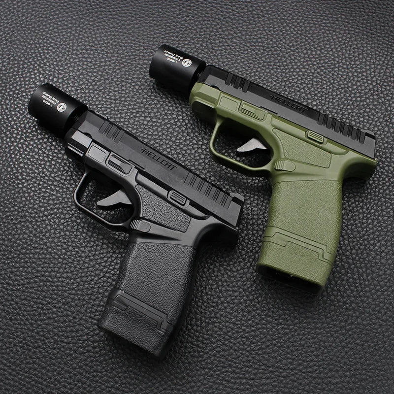 Personalized Lighter Outdoor Windproof Double Flame Gun Lighter Metal Inflatable Cigarette Accessories Men's Cigarette Lighter