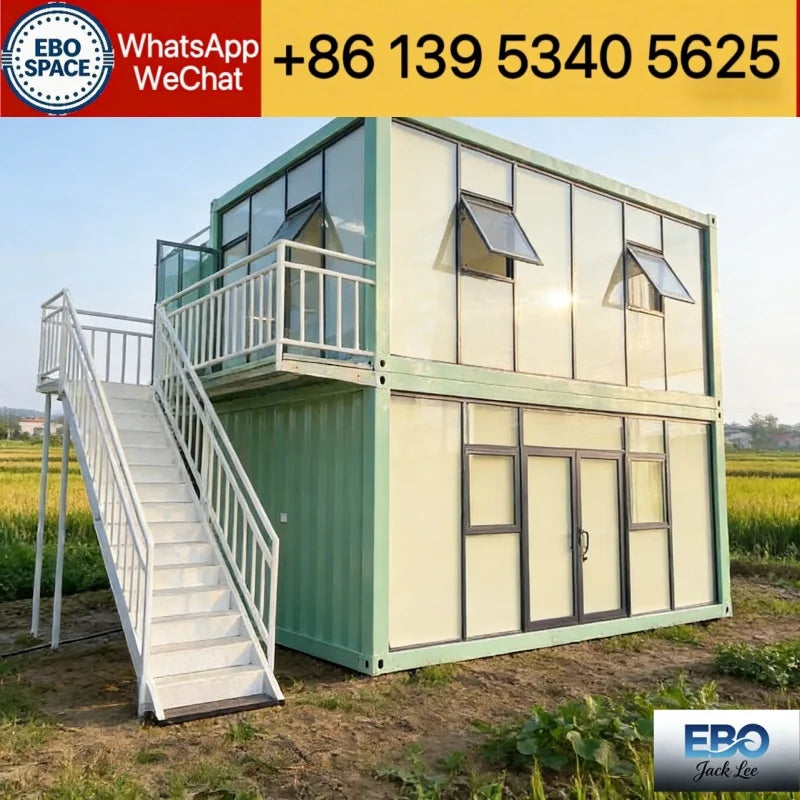 Made in China Customized Low-Cost Folding House Outdoor Garden Villa Container House with Shower and Kitchen