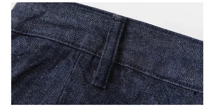 Rugged Bronson 40s USN Selvedge Denim Work Pants High Waist Wide Leg Men's Jeans