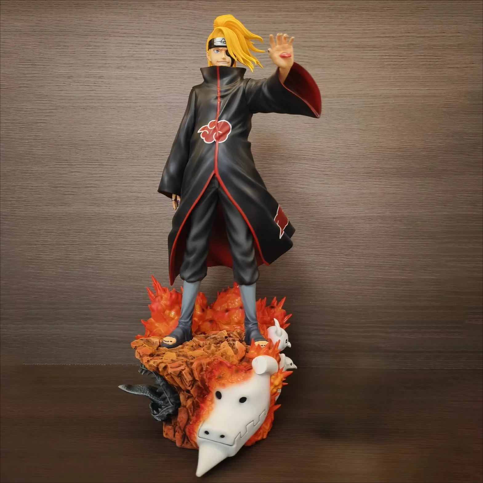 1/6 Naruto Sasori Deidara Akatsuki Peripheral Anime Figure Resin Standing Posture Statue Decorate Ornaments Birthday Gift Toys