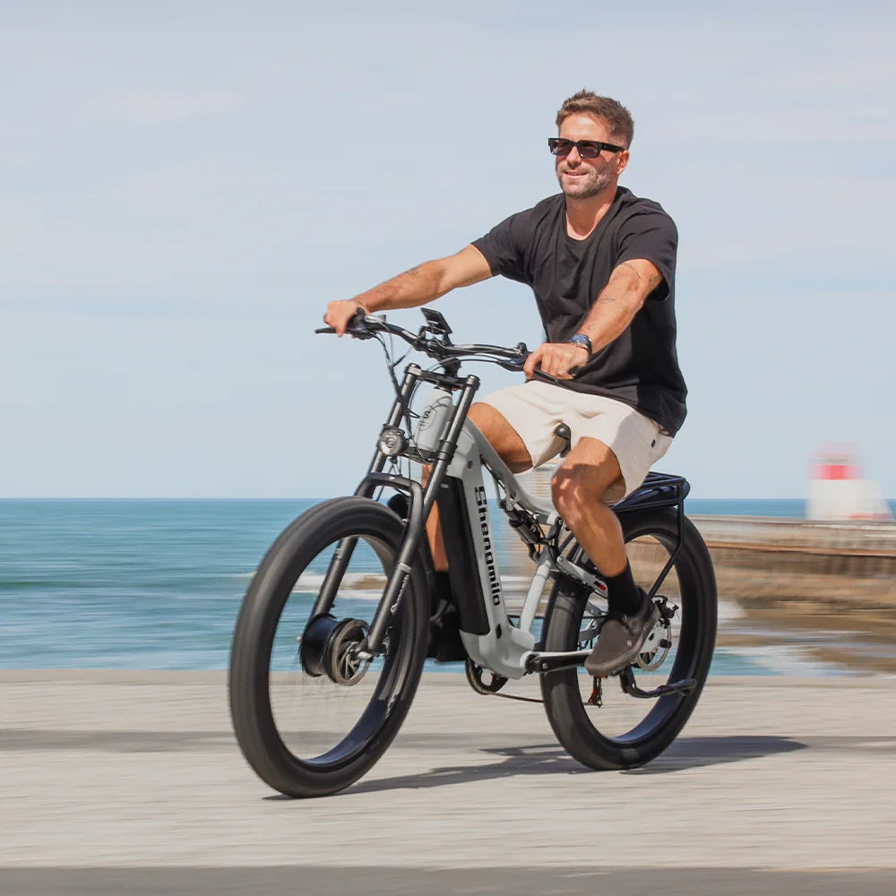 26" Electric Bike 2000W E-Bike For Adults Dual Motor Bicycle  30mph Fat Tyre~