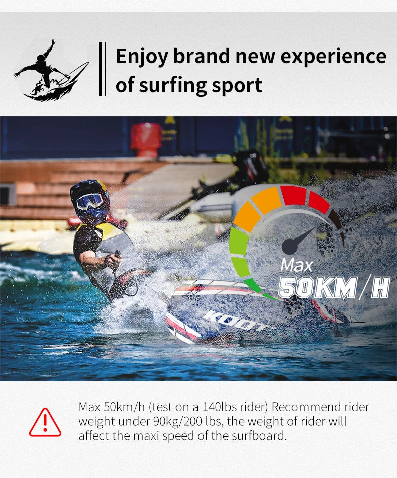 Full Carbon Fiber Jet Surfboards Fuel-powered surfboard 109cc Electric Power Water Surfboards