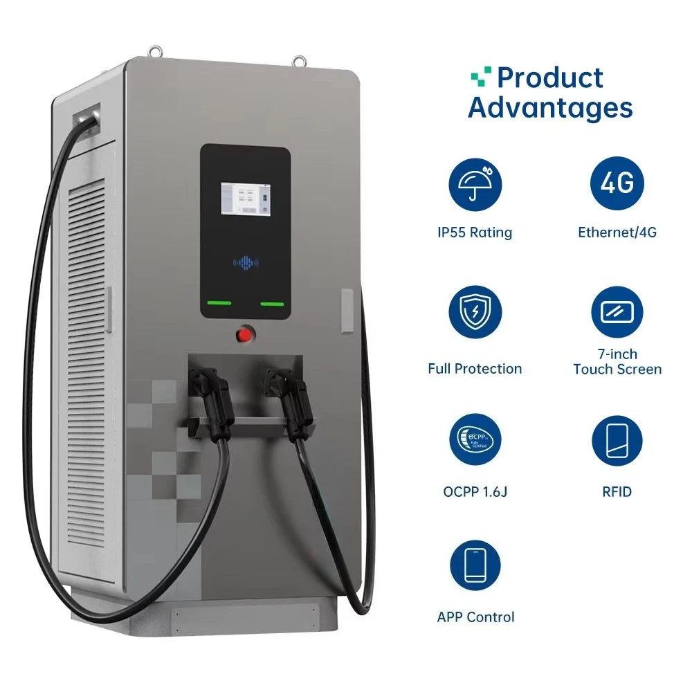 OCPP1.6J Fully Functional Test Passed Car Charger Fast Ev Charger Station New Energy Vehicle Charging Station EV Charger