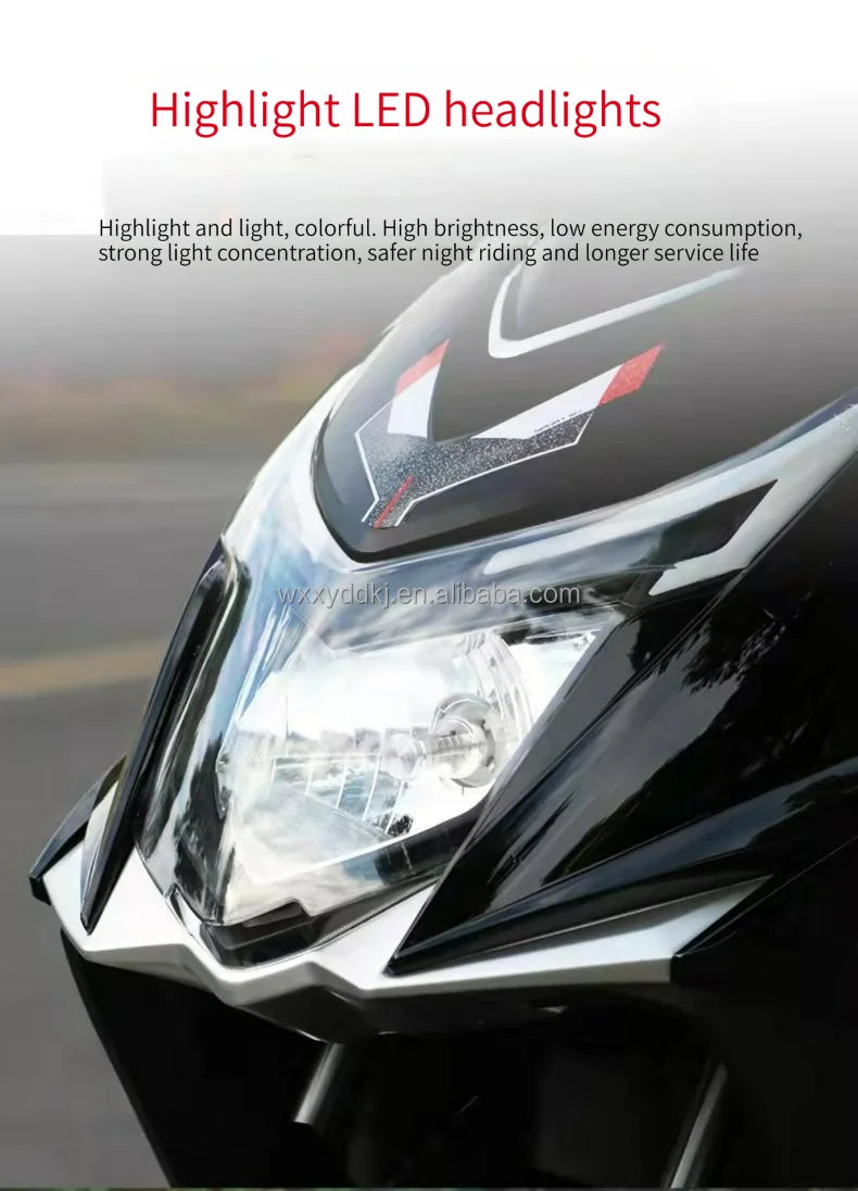Hot Selling EEC Certified Scooter Electric Motorcycle Popular Adult Bike Racing Model Fashionable and High Demand