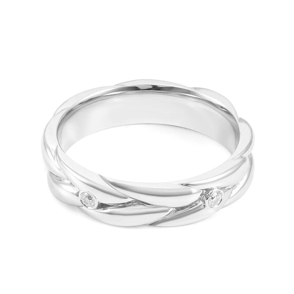Provence Platinum Rings DEF/VS Lab Grown Diamonds for Women man wreath Eternity Rings Classic Finger Personalized Custom Gifts