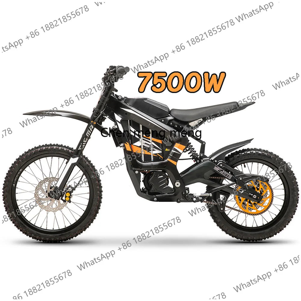 7500W 100KM/H High Speed Offroad Electric Motocross Motorcycle Electric Bike
