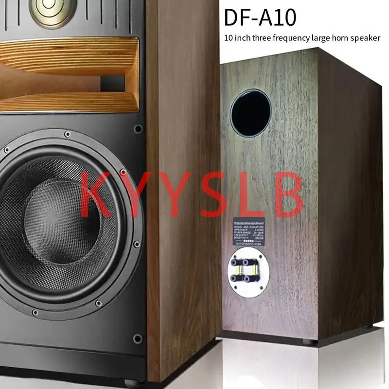 DF-A10 180W 10 Inch Fever Passive Bookshelf HiFi Speaker Two-Way Professional Audio Monitor Speakers High Power Speaker