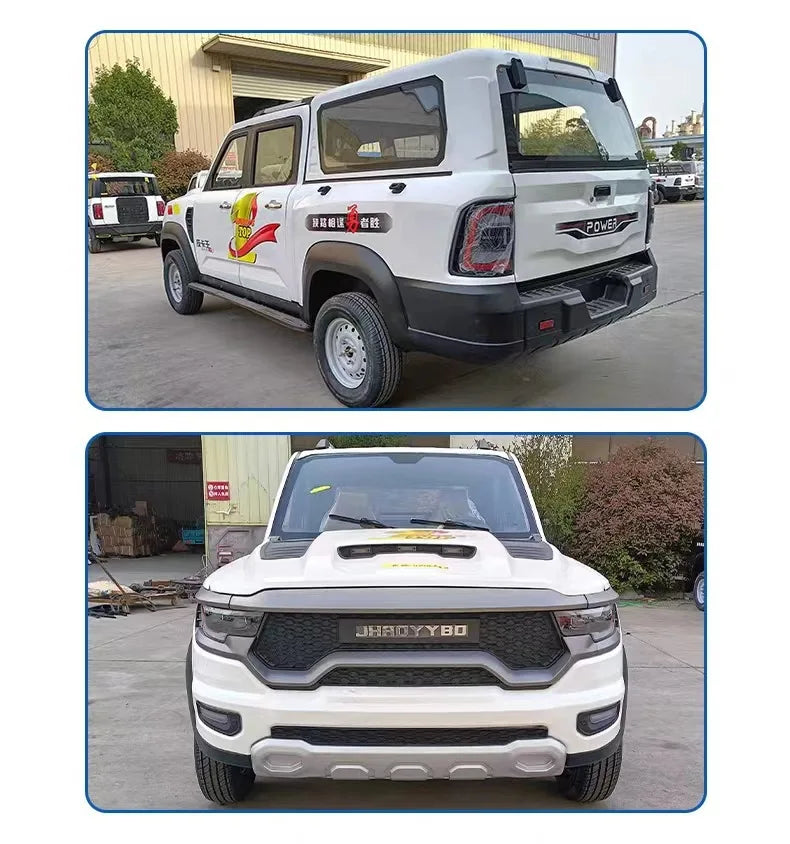 Electric pickup four-wheeler, new energy oil and electricity dual-purpose adult home off-road double-row pulling four-wheeler