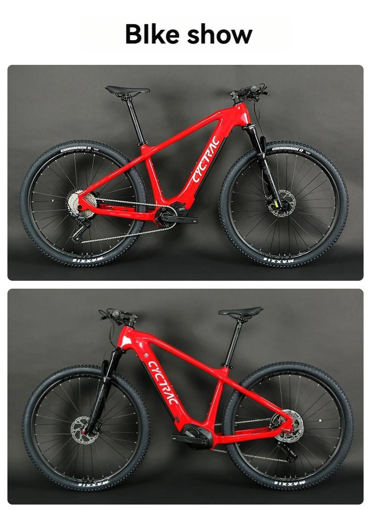 Top Quality Carbon Electric Bike Bafang M510 Mid Motor 250W Mountain Bicycle 29 Inch EMTB With Hidden Battery For Men
