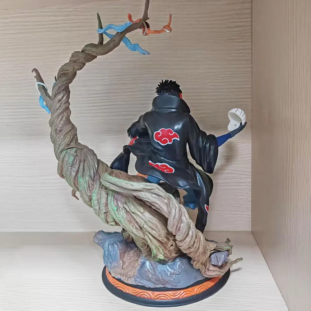 32cm Naruto Anime Uchiha Obito Replaceable Head PVC Action Figures Collection Model Toys Gifts