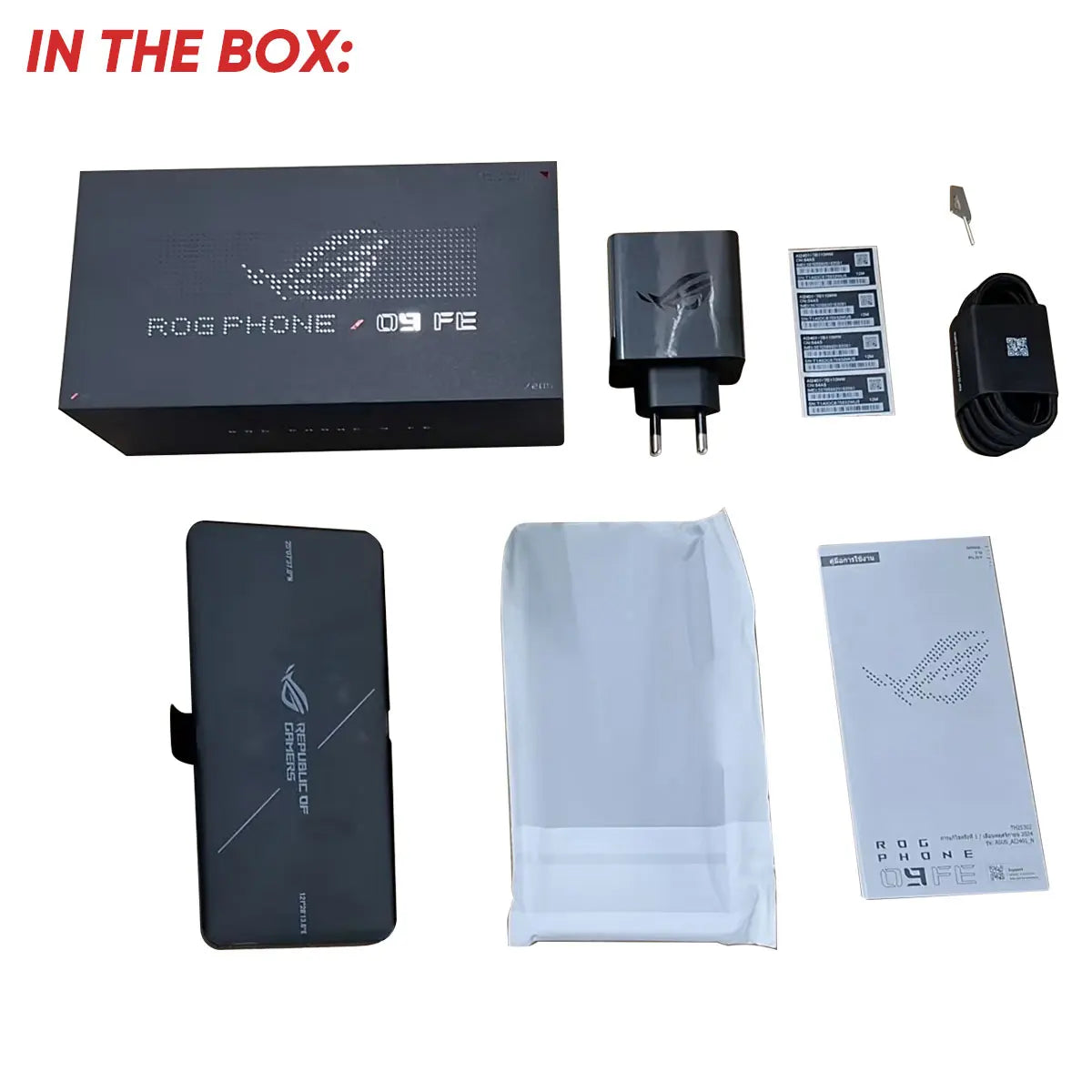 2025 New ASUS ROG Phone 9 FE 5G Gaming Phone Snapdragon 8 Gen 3 6.78" 185Hz E6 AMOLED Display 50MP Sony IMX890 65W HyperCharge