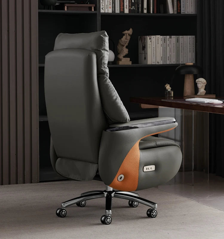 Heating Massage Office Chairs Ventilation Leather Relaxing Portable Desk Chair Recliner Nordic Comfy Silla Home Office