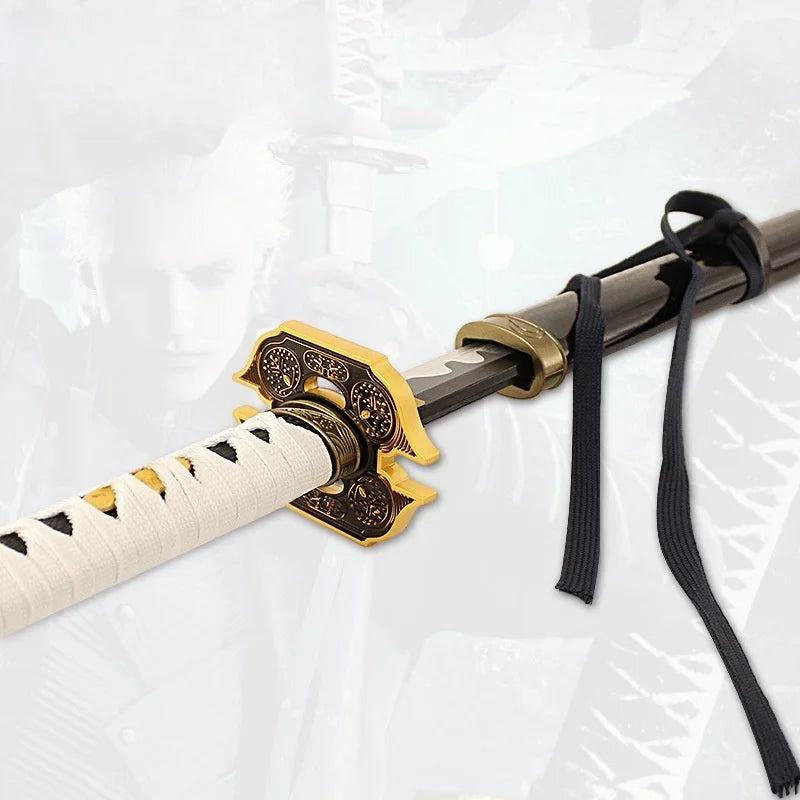 41in/104cm Yamato Katana Devil May Cry 5 Sabre Vergil Yamato Ninja Sword Cosplay Prop Real Size Japanese Katana Samurai Sword