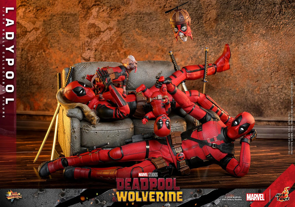 In Stock HOT TOYS Ladypool Deadpool 1/6 Movability Model Toys Collect MMS747 Deadpool & Wolverine HT Ladypool