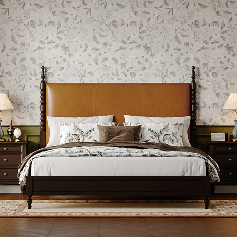 Design Full Size Bed Frame Wood Storage Space House Bedroom Bed Bases Frames Luxury Platform Cama De Casal Home Furniture