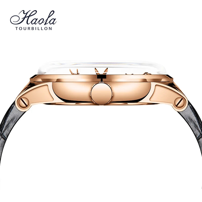 Haofa 2000 Center Tourbillon Movement Man Watch Luxury Sapphire Zodiac Tourbillon Mechanical Mens Watches Limited Edition