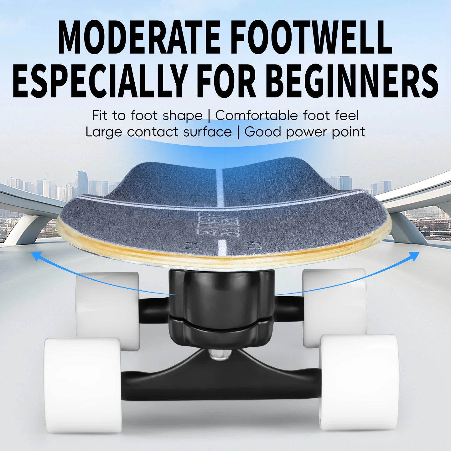 Surfskate Board Fishtail Smooth Outdoor Cruising Based Pump Board Surf Trainer Electric Skateboard Surf High Speed Portable