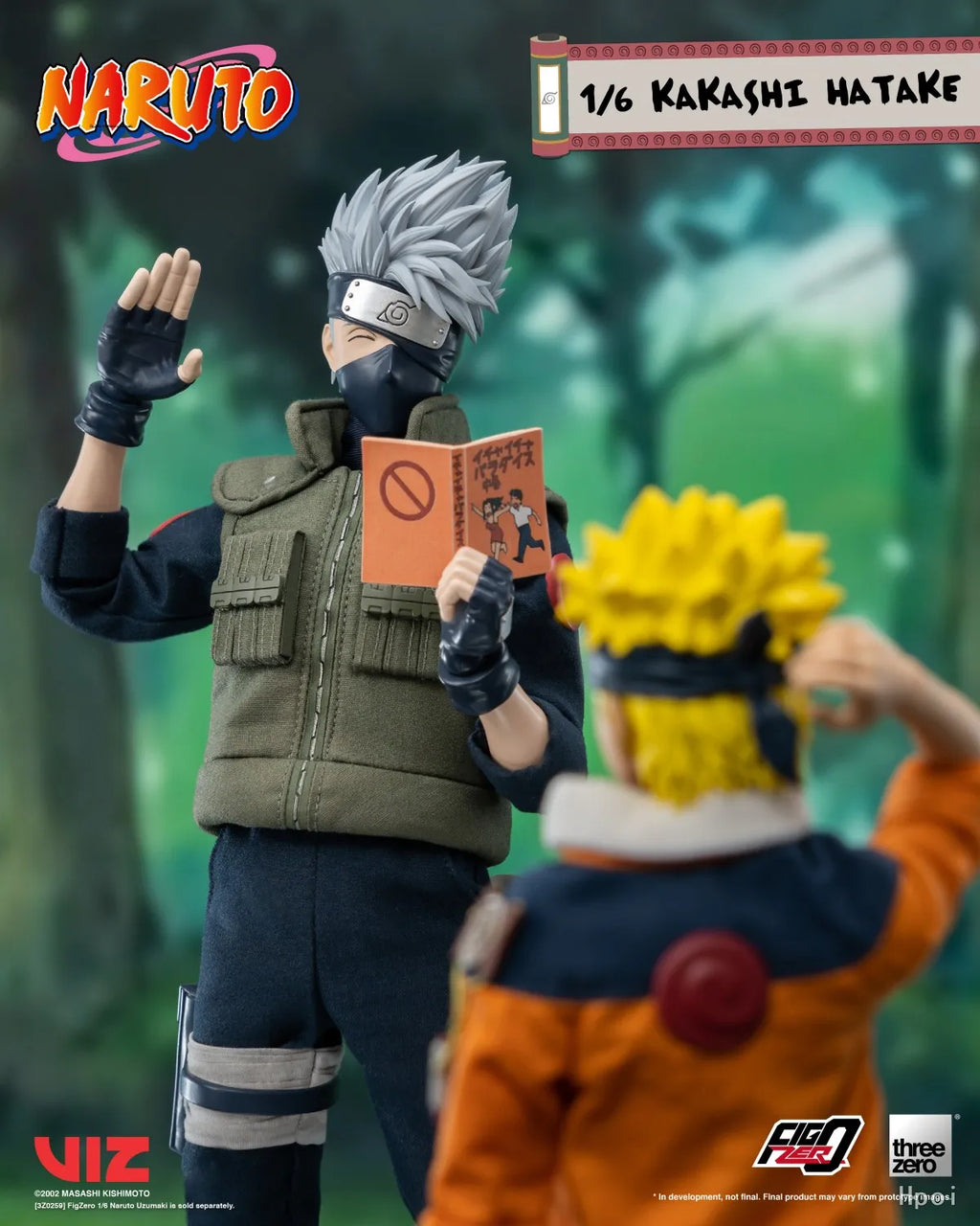 Threezero Genuine FigZero Series Naruto Uzumaki Kakashi Hatake Uchiha Sasuke Japanese Anime 1/6 Scale Action Figures Model Toys